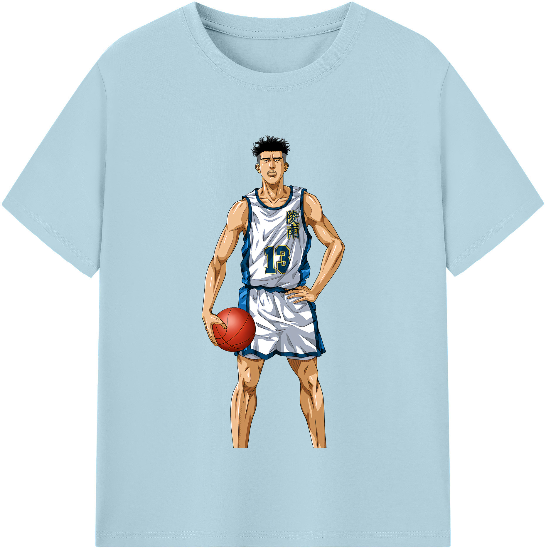 SLAM DUNK／スラムダンク 綿100％半袖Tシャツ（フロントプリント）